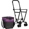 CARRO COMPRA 4 RUEDAS GIR. EASY GO NEGRO/LILA PLAY MARKET 24966 783