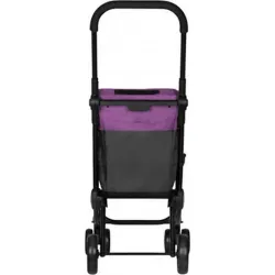 CARRO COMPRA 4 RUEDAS GIR. EASY GO NEGRO/LILA PLAY MARKET 24966 783