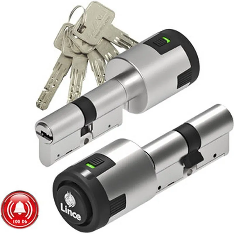 Compra CILINDRO C6 CON ALARMA ALTA SEGURIDAD LEVA LARGA 35-35 NIQUEL 5 LLAVES XL LINCE C653535NZ al mejor precio