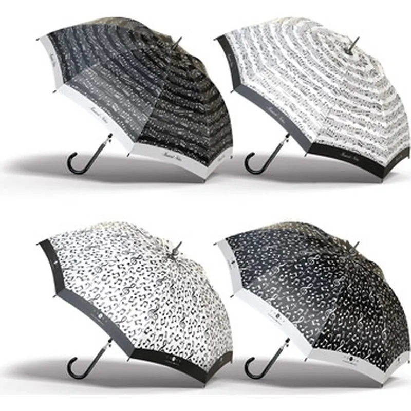 Compra PARAGUAS MUJER LARGO AUTOMATICO SURTIDO MUSICAL 61/8 - diametro102CM CUATRO GOTAS 65001 al mejor precio