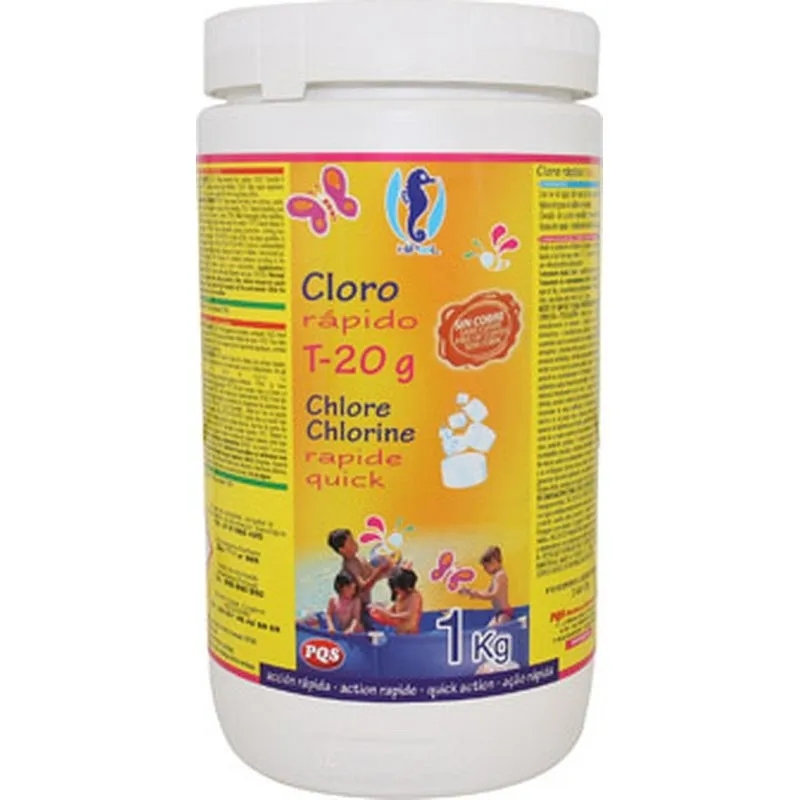 Compra CLORO RAPIDO T20 G PARA MINIPISCINA 1KG HIPOOL - PQS 166022A al mejor precio