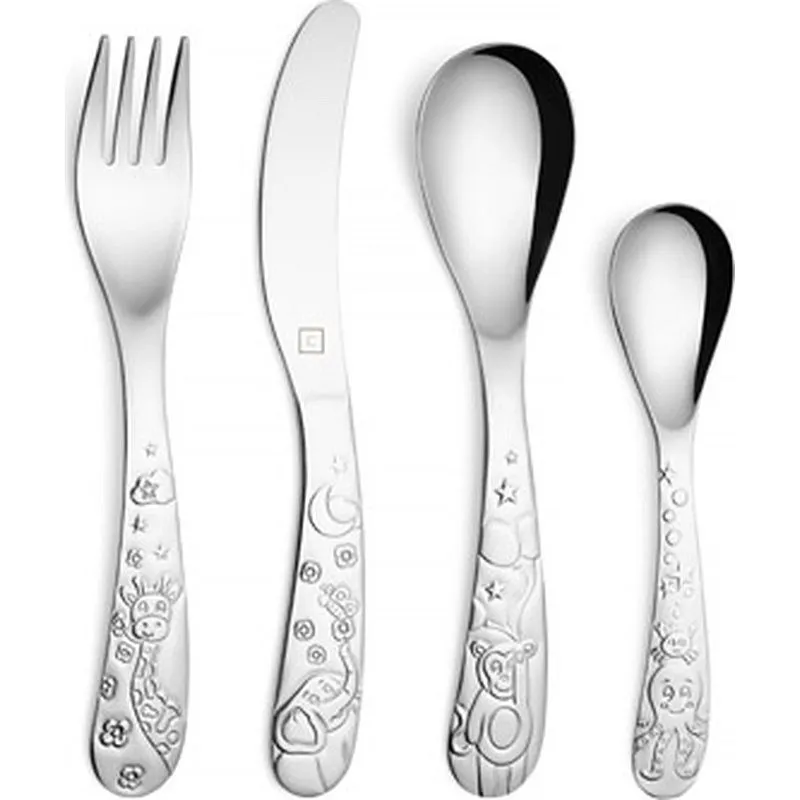 Compra CUBERTERIA 4 PIEZAS INFANTIL GRABADO 2 MM FPCK420M001732400H al mejor precio