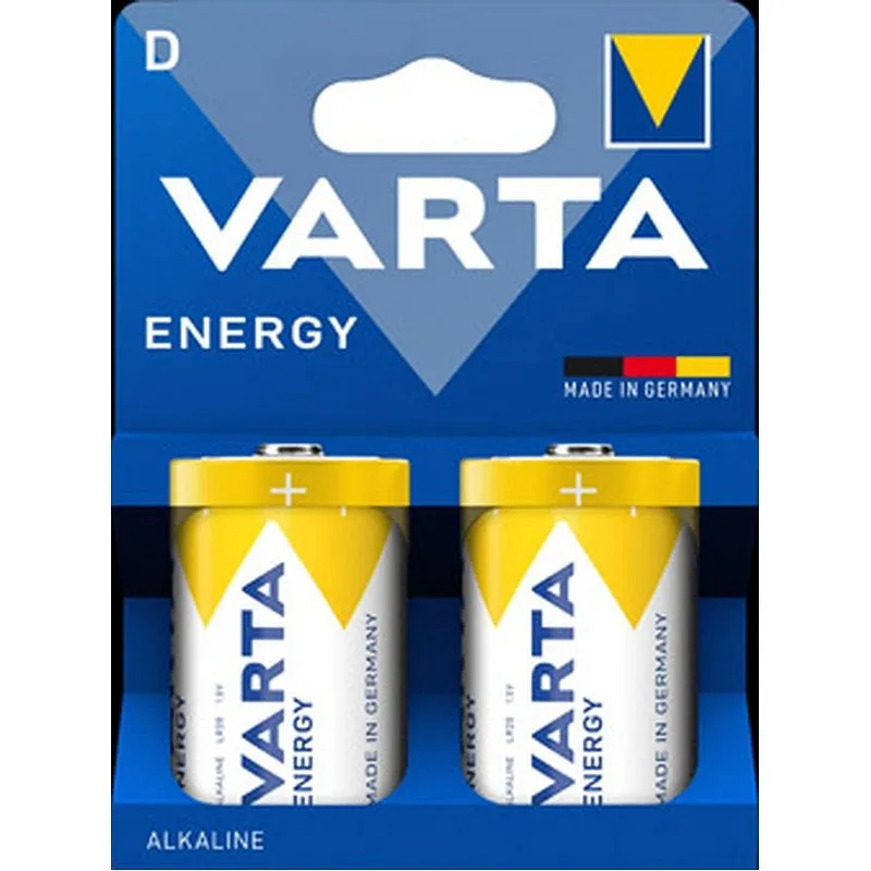 Compra PILA ALCALINA ENERGY LR20D 2 UNIDADES VARTA 04120229422 al mejor precio