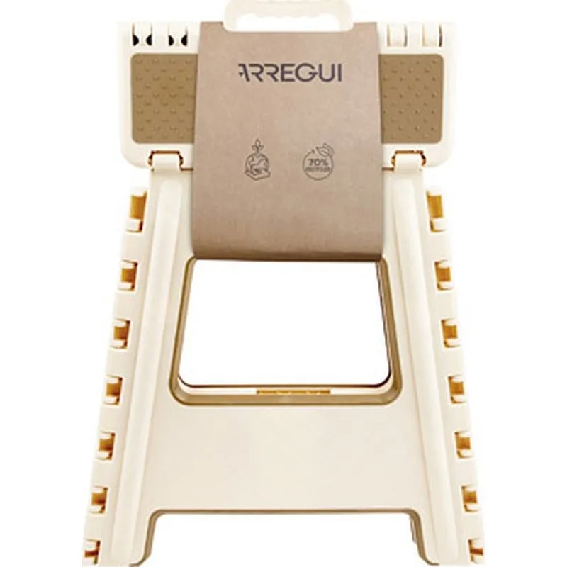 Compra TABURETE PLEGABLE BEIGE 29X22X39CM ARREGUI TB-039-BGB al mejor precio