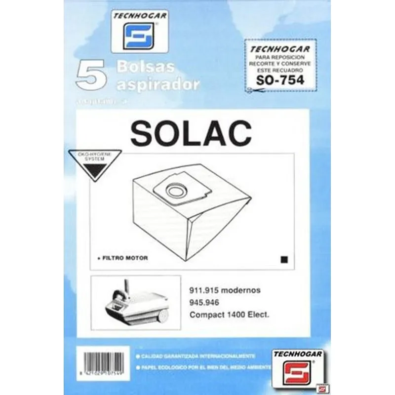Compra BOLSA ASP.SOLAC 910754-5U TECNHOGAR 910754 al mejor precio