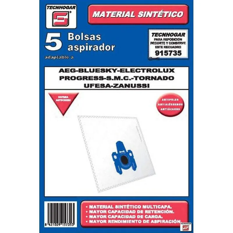 Compra BOLSA ASP.ELECTROLUX AEG 915735-5U TECNHOGAR 915735 al mejor precio