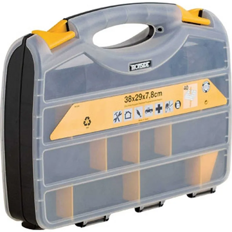 Compra CLASIFICADOR MALETIN DOBLE POLIPROPILENO 380 X 290 X 80 MM IRONSIDE 191225 / 80382 al mejor precio