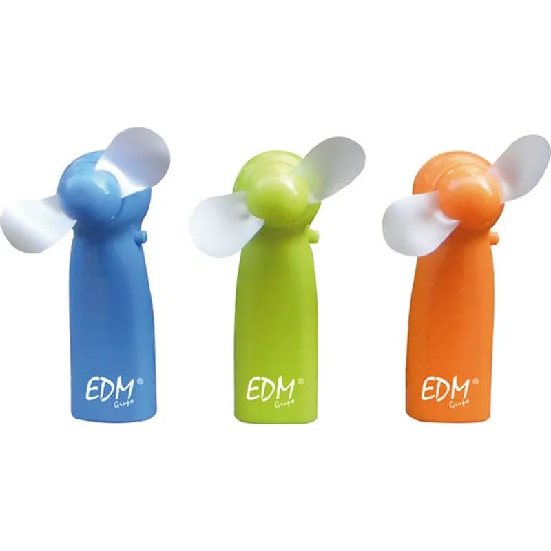 Compra VENTILADOR MINI FUNNY COLORS A PILAS COLORES SURTIDOS EDM 33978 al mejor precio