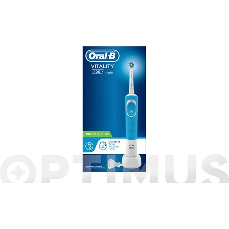 Compra CEPILLO DENTAL VITALITY CROSS ACTION D100 AZUL ORAL-B 4210201200697 al mejor precio