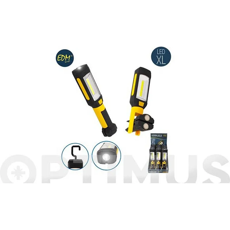 Compra LINTERNA LED XL 3 +1 200-120 LM 3XAAA INCLUIDAS EDM 36383 al mejor precio