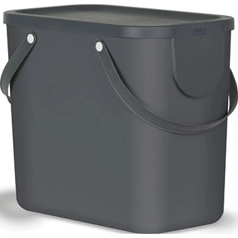 Compra CUBO RECICLAJE APILABLE ALBULA 25 L - GRIS ANTRACITA 249006 al mejor precio