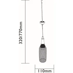 Compra LAMPARA SOLAR COLGANTE FLAMENCO LUXFORM IL291330 al mejor precio