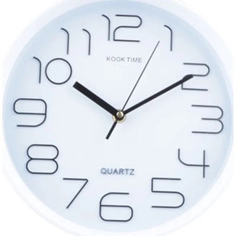 Compra RELOJ PARED REDONDO diametro30 CM - BLANCO KOOK TIME F052705 al mejor precio