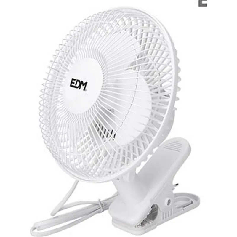 Compra VENTILADOR PINZA BLANCO 15W diametro ASPAS 15 CM EDM 33961 al mejor precio