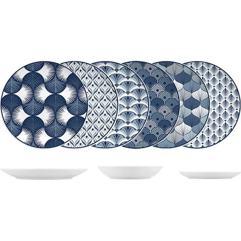 Compra VAJILLA 18 PZAS PORCELANA SURTIDA JAKARTA AZUL NON 9185000 al mejor precio