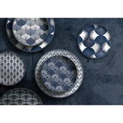 Compra VAJILLA 18 PZAS PORCELANA SURTIDA JAKARTA AZUL NON 9185000 al mejor precio