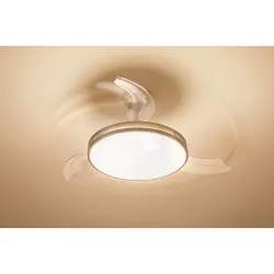 Compra VENTILADOR TECHO ATLAS AC 45W+35W 40-55-30K NIQUEL PHILIPS 929002681801 al mejor precio