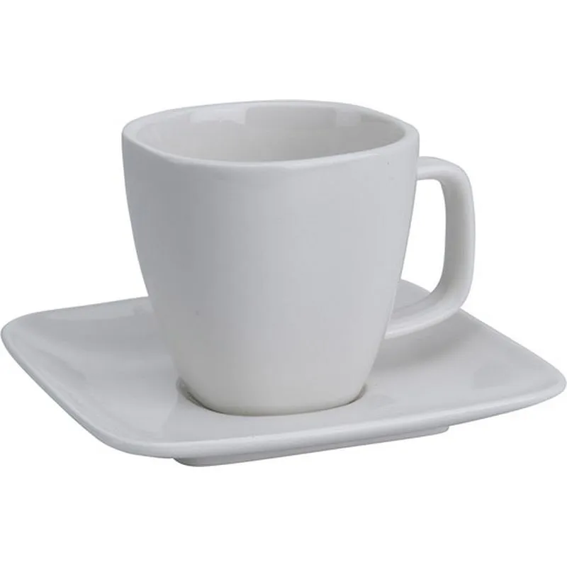 Compra TAZA TE CON PLATO PORCELANA 20 CL - BLANCA IMPORT Q81000030 al mejor precio