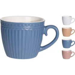 TAZA TE STONEWARE GRABADA...