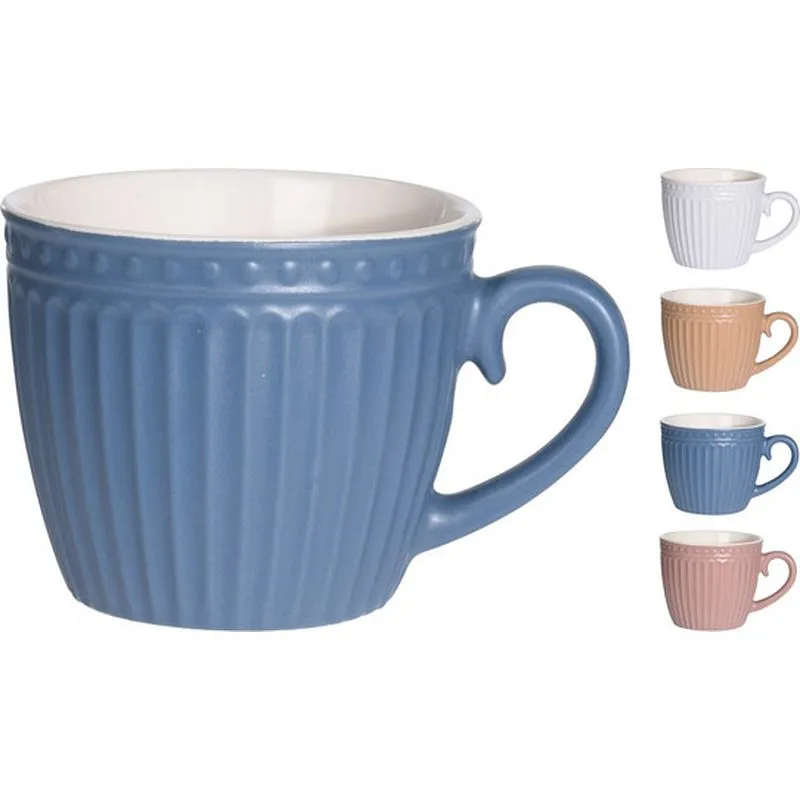 Compra TAZA TE STONEWARE GRABADA MATE SURTIDO - 25 CL IMPORT Q97000010 al mejor precio