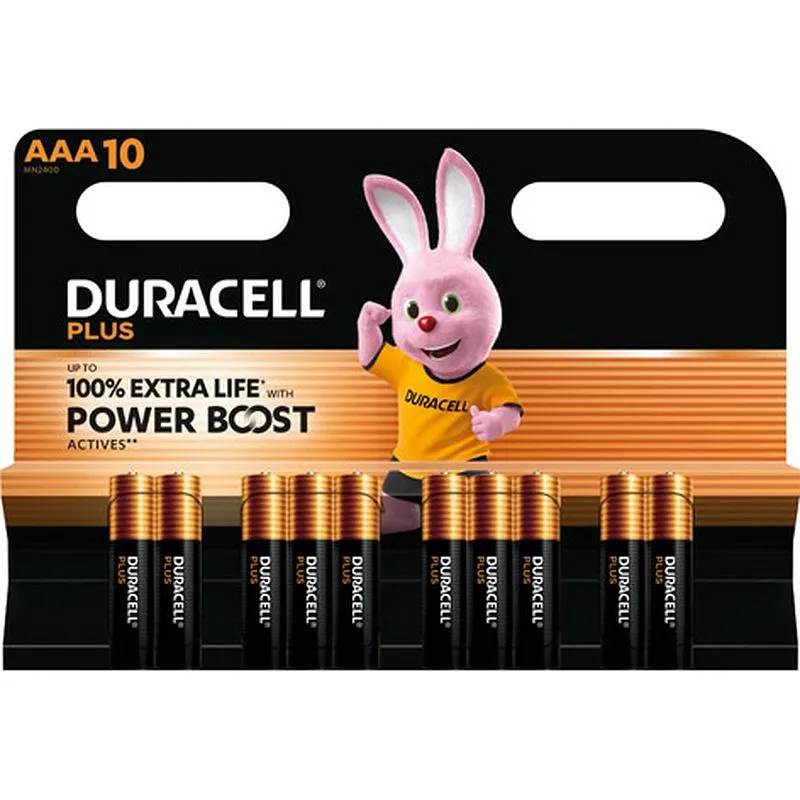 Compra PILA ALCALINA POWER BOOST LR03-AAA PACK 10 DURACELL 5000394176829 al mejor precio