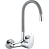 Compra GRIFO COCINA MONOMANDO CAÑO ALTO JAVA GOMA MURAL GRIS 15 CM ARTIC 49598 al mejor precio