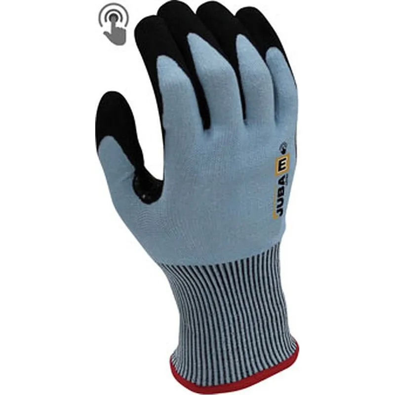 Compra GUANTE ANTICORTE FIBRA K-ROCK RECUBIERTO NITRILO FOAM ARENOSO TALLA 10 JUBA H4211RF/10 al mejor precio