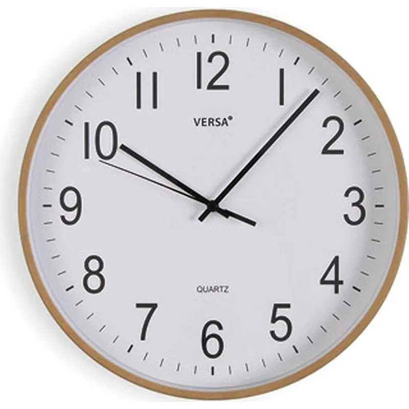 Compra RELOJ PARED REDONDO diametro 30 CM MADERA CLARA VERSA 22630008 al mejor precio