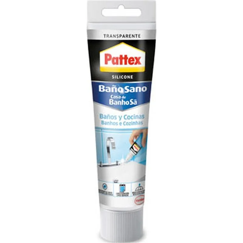 Compra SILICONA BAÑO SANO 50 ML TRANSPARENTE PATTEX 1974408 al mejor precio
