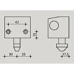 Compra Cerradura persiana keymat modelo 300-C llave tubular (Solo el cabezal) al mejor precio