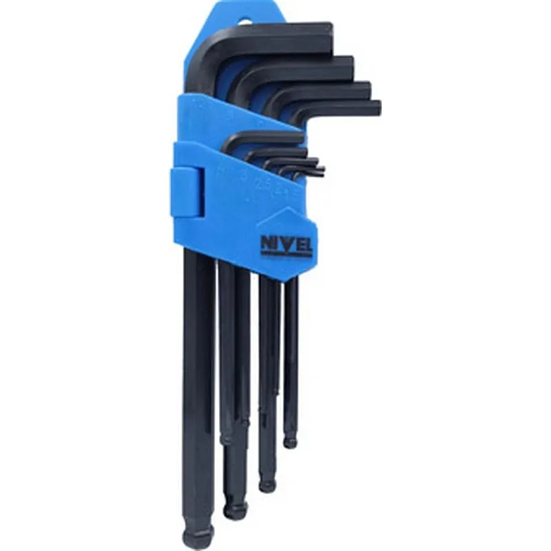 Compra LLAVE ALLEN P/BOLA 1,5-10MM LARGA NE NIVEL 9 PZ NIVEL NV100445 al mejor precio