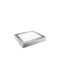 Compra Downlight led superficie cuadrado plata luz neutra 1800 lm 18w MATEL 22855 al mejor precio