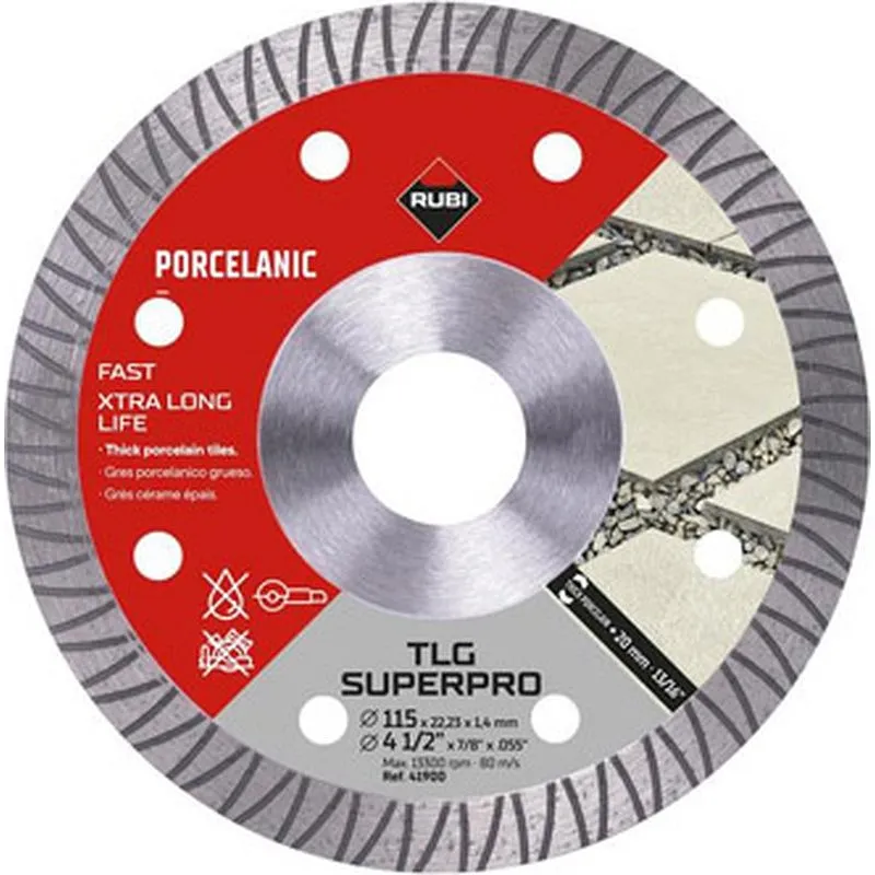 Compra DISCO DIAMANTE TLG 115MM SUPERPRO RUBI 41900 al mejor precio