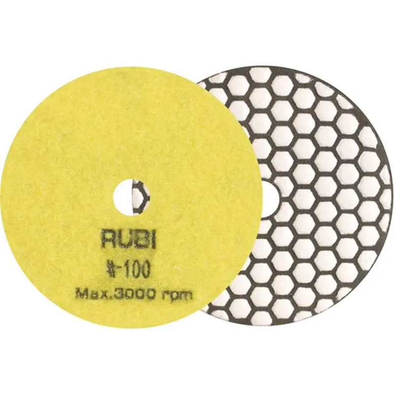 Compra DISCO PULIDO FLEXIBLE DIAMANTADO SECO diametro 100 MM GR.100 RUBI 62971 al mejor precio