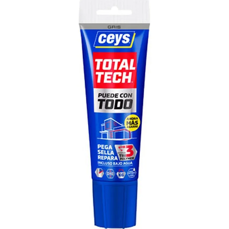 Compra ADHESIVO SELLADOR TOTAL TECH 125 ML GRIS CEYS 507133 al mejor precio