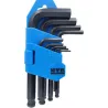 Compra LLAVE ALLEN CORTA PUNTA DE BOLA JUEGO DE 9 PIEZAS DE 1,5 A 10 MM NIVEL NV100444 al mejor precio