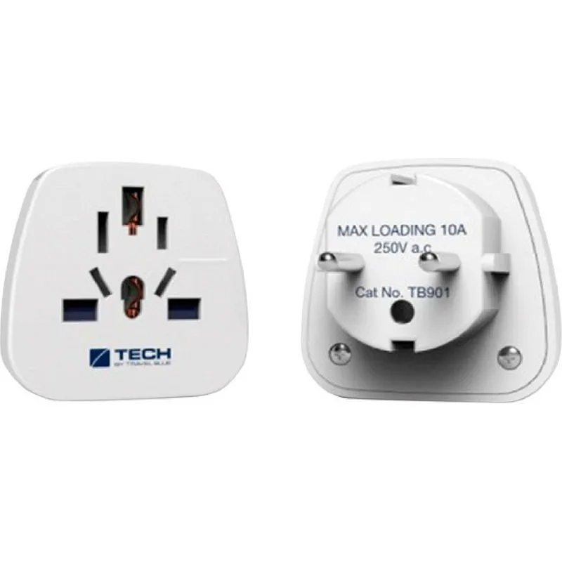 Compra ADAPTADOR DE ENCHUFE PARA VIAJE EUROPA TECH SP0111 al mejor precio