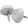 Compra DESLIZADOR MUEBLE PATIN CLAVO PLASTICO BLANCO diametro 15 MM 100 PZ MICEL 60503 al mejor precio