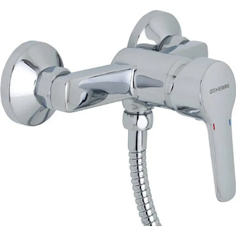 Compra MONOMANDO DE DUCHA CON KIT BASIK CROM GENEBRE 60110 41 45 66 al mejor precio