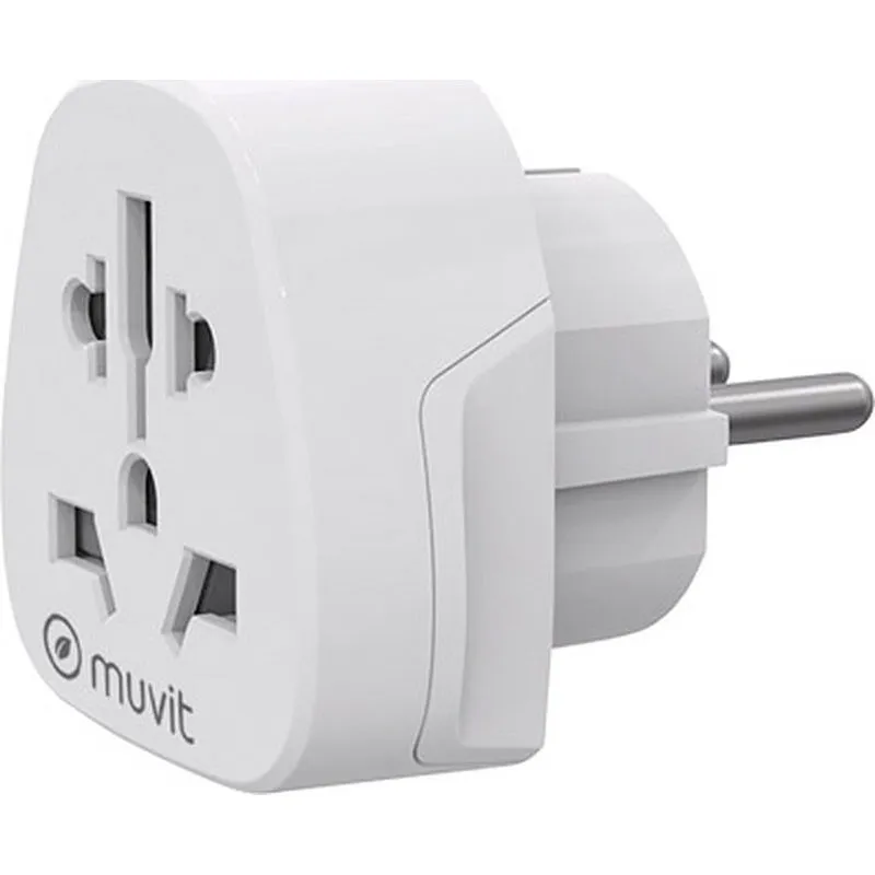Compra ADAPTADOR UNIVERSAL PARA VIAJE BLANCO MUVIT MCADP0007 al mejor precio