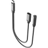 Compra CABLE SPLITTER CARGA Y TRANFIERE TIPO C NEGRO MUVIT MCADP0002 al mejor precio
