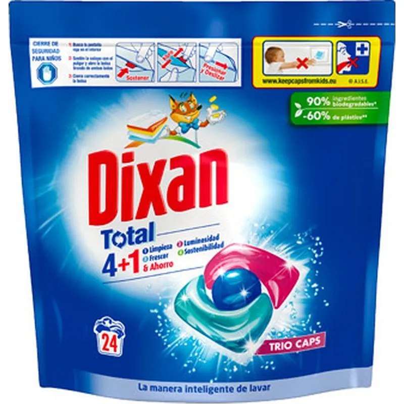 Compra DETERGENTE DIXAN TRIO CAPS 24 CAPSULAS DIXAN 2915906 al mejor precio