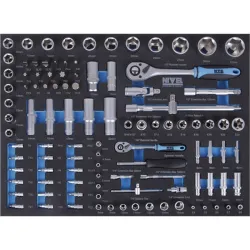 Compra CARRO HERRAMIENTAS METALICO 7 CAJONES 205 PIEZAS VASOS,PUNTAS Y HERRAMIENTAS NIVEL F1CRP7B al mejor precio