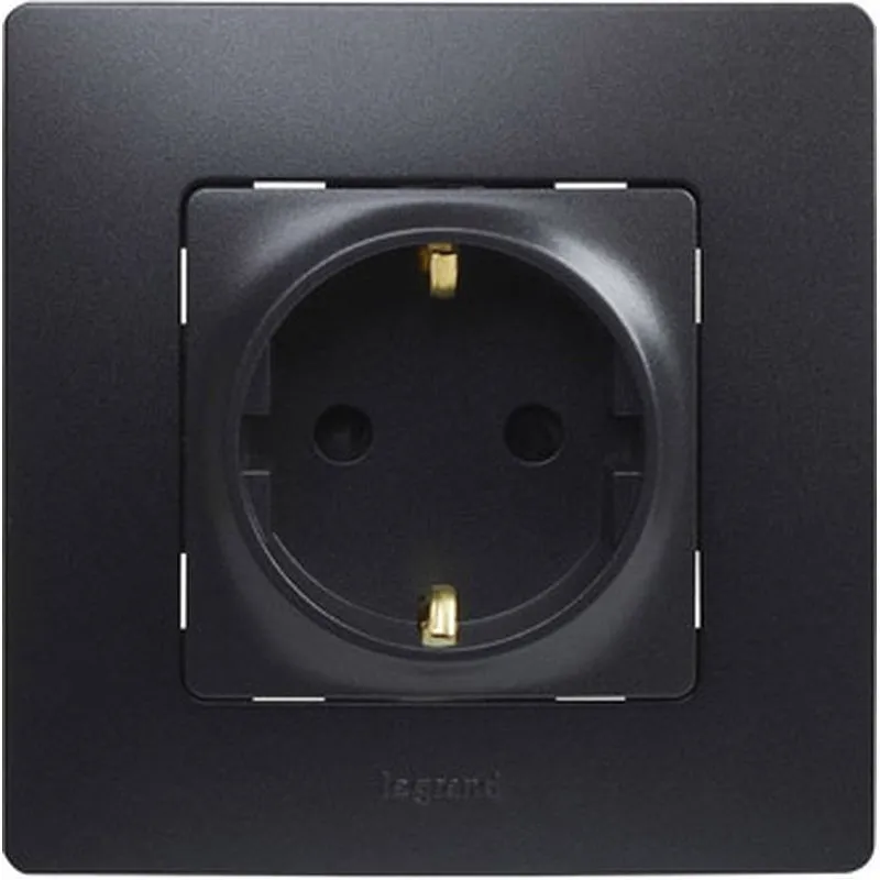 Compra BASE ENCHUFE 2P+T EMPOTRAR NEGRO SERIE NILOE LEGRAND 396492 al mejor precio