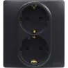 Compra BASE ENCHUFE DOBLE 2P+T NEGRO SERIE NILOE LEGRAND 396498 al mejor precio
