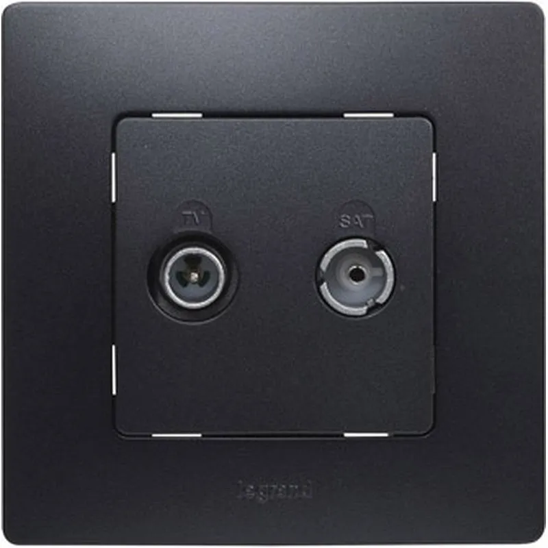 Compra TOMA DE TELEVISION INTERMEDIA NEGRA SERIE NILOE LEGRAND 396496 al mejor precio