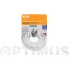 CABLE COAXIAL TV 19VAT - BLANCO 5 M AXIL CA0707E