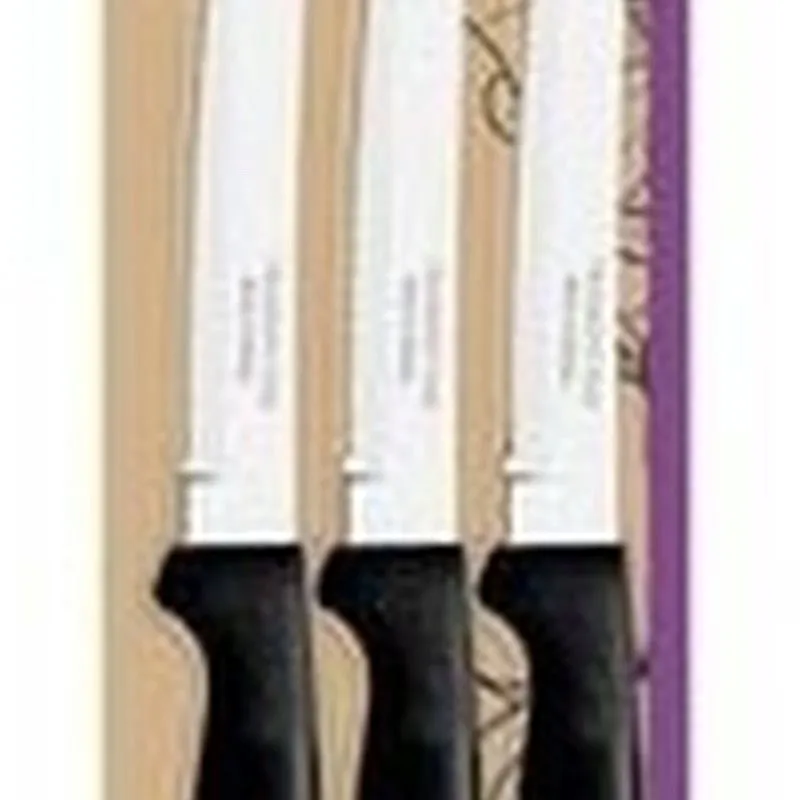 Compra CUCHILLO CHULETERO IPANEMA SET 3 PZS INOX MANGO ABS NEGRO 21,3CM TRAMONTINA 23360305/23399065 al mejor precio
