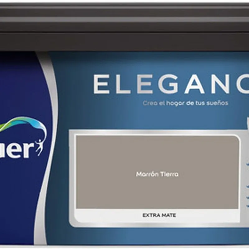 Compra PINTURA PLASTICA INTERIOR MONOCAPA ELEGANCE MATE 4 L NEUTROS ATEMPORALES MARRON TIERRA BRUGUER 5924139 al mejor precio