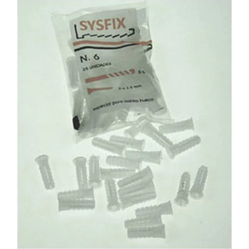 Compra TACO ESTRIADO BLANCO 7 X 24 MM 25UDS SYSFIX 120700 al mejor precio